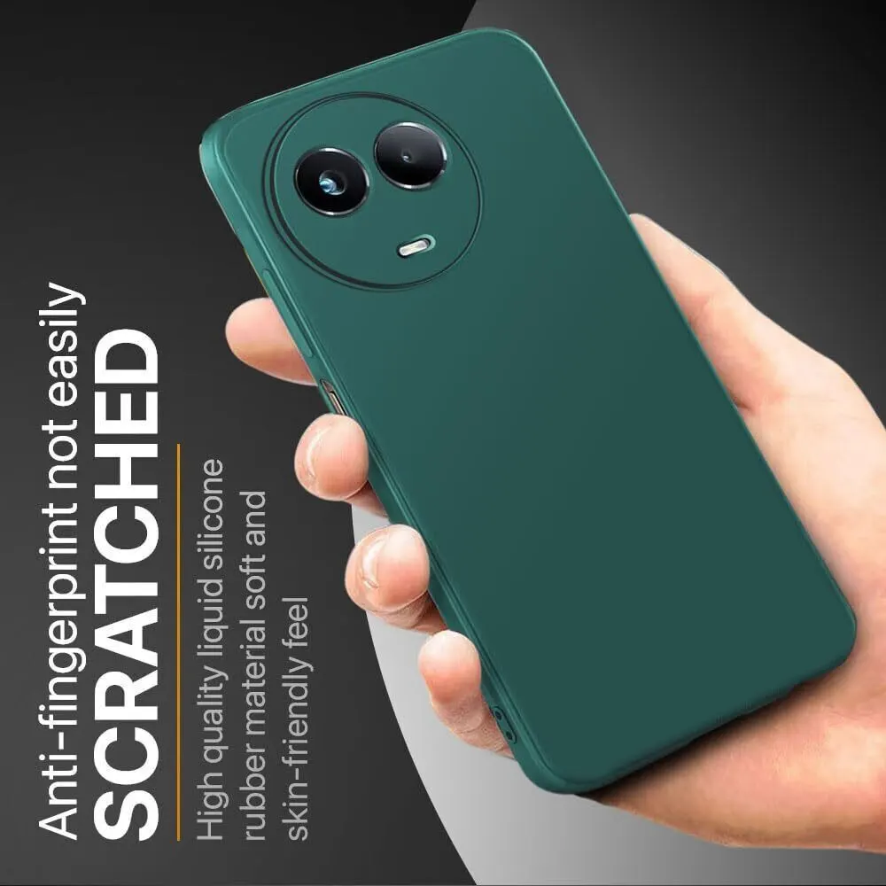 Micvir Back Cover for Realme 11X 5G (Green, Dual Protection, Silicon, Pack of: 1) — image 2 of 5