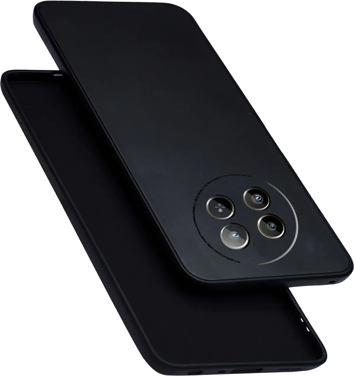 Micvir Back Cover for Realme 12 5G (Black, Dual Protection, Silicon, Pack of: 1)