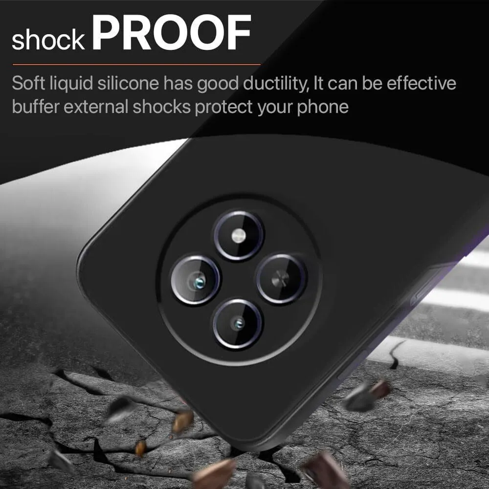 Micvir Back Cover for Realme 12 5G (Black, Dual Protection, Silicon, Pack of: 1) — image 4 of 5