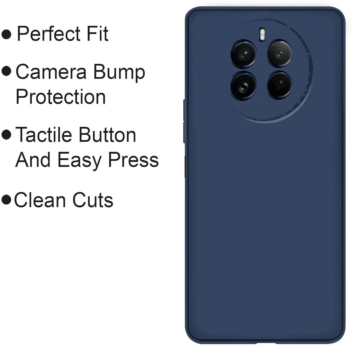 Micvir Back Cover for Realme 12 Pro 5G (Blue, Dual Protection, Silicon, Pack of: 1) — image 4 of 5