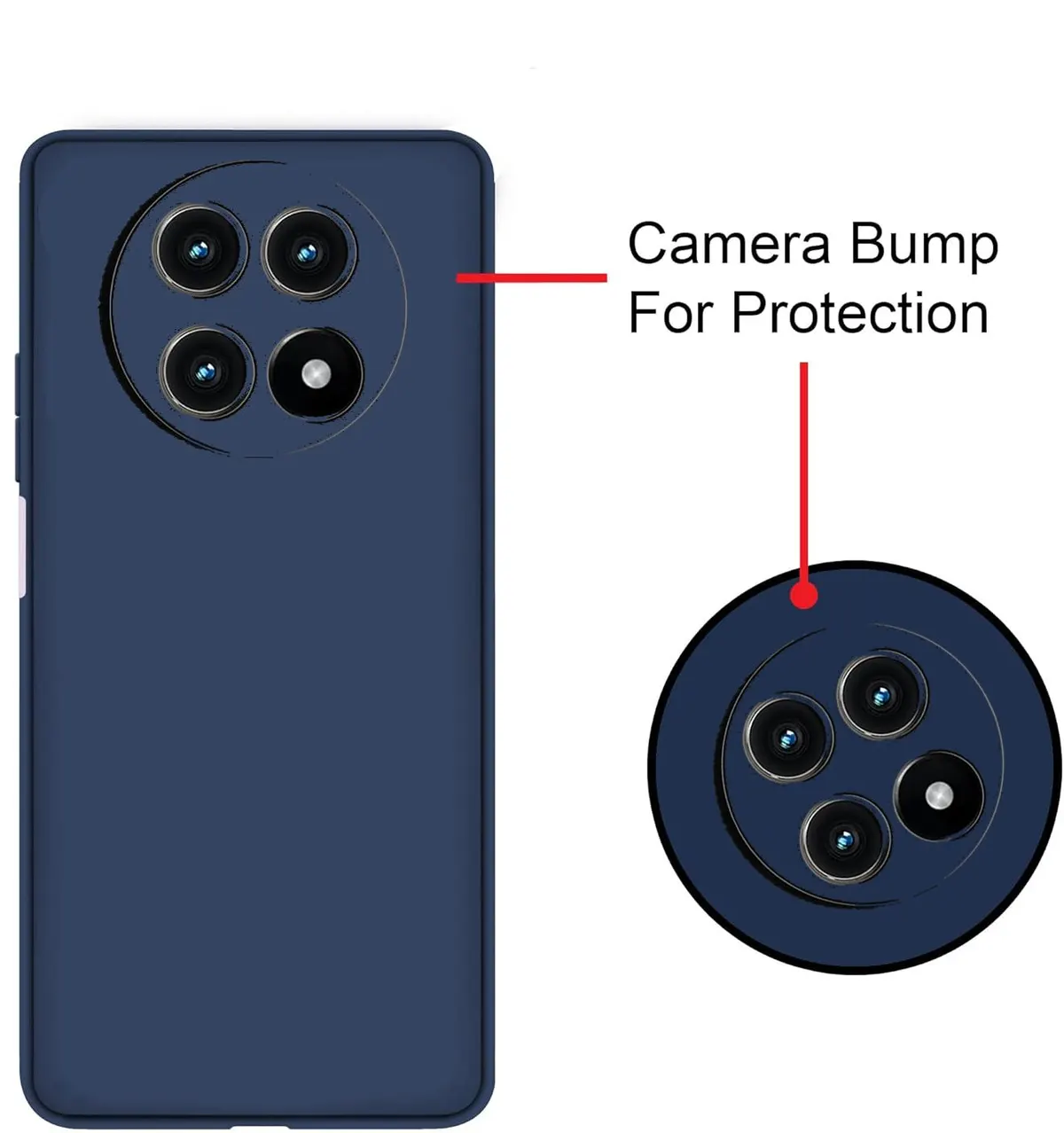 Micvir Back Cover for Realme 13 Pro 5G (Blue, Dual Protection, Silicon, Pack of: 1) — image 2 of 5