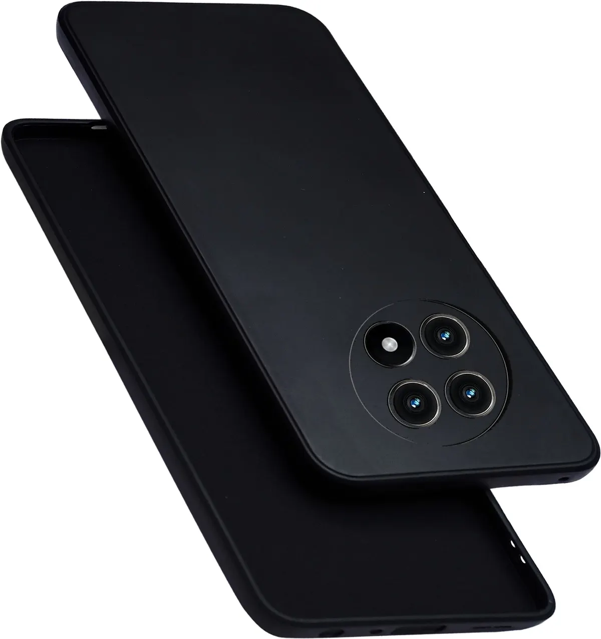 Micvir Back Cover for Realme 13 Pro Plus 5G (Black, Dual Protection, Silicon, Pack of: 1)