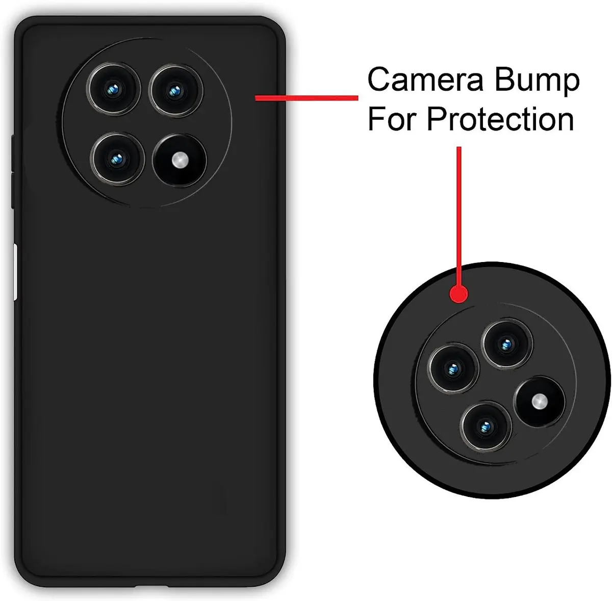 Micvir Back Cover for Realme 13 Pro Plus 5G (Black, Dual Protection, Silicon, Pack of: 1) — image 2 of 5