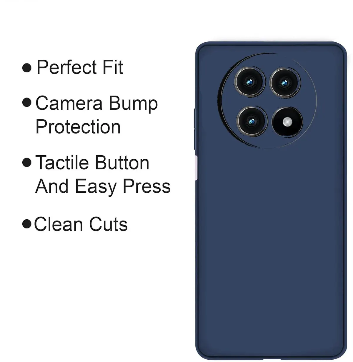 Micvir Back Cover for Realme 13 Pro Plus 5G (Blue, Dual Protection, Silicon, Pack of: 1) — image 4 of 5