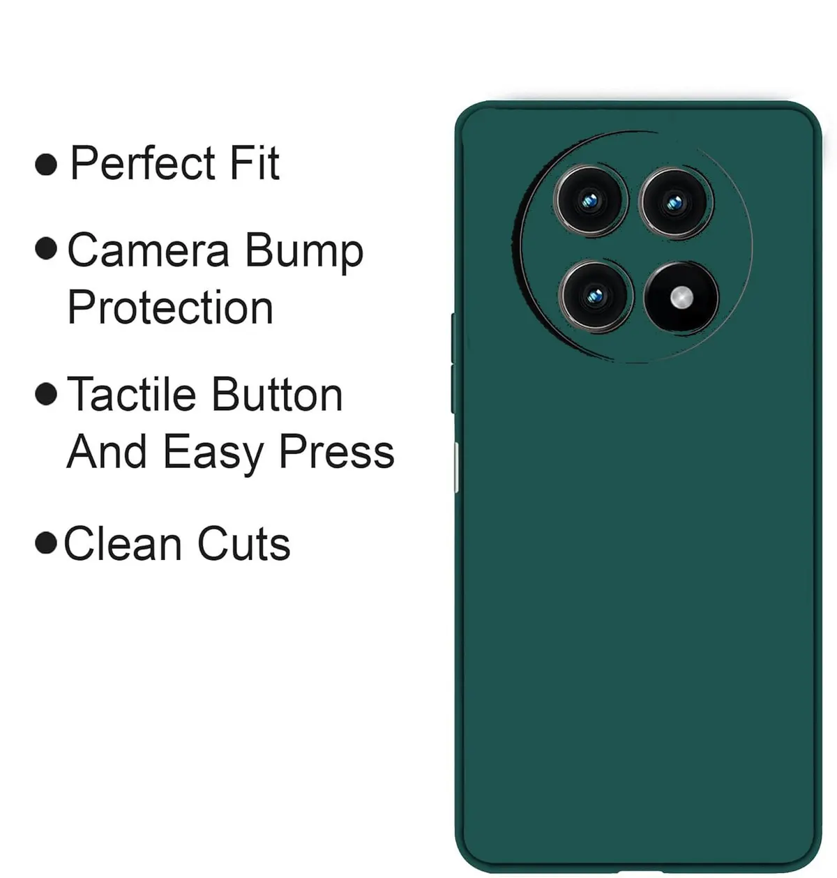 Micvir Back Cover for Realme 13 Pro Plus 5G (Green, Dual Protection, Silicon, Pack of: 1) — image 4 of 5