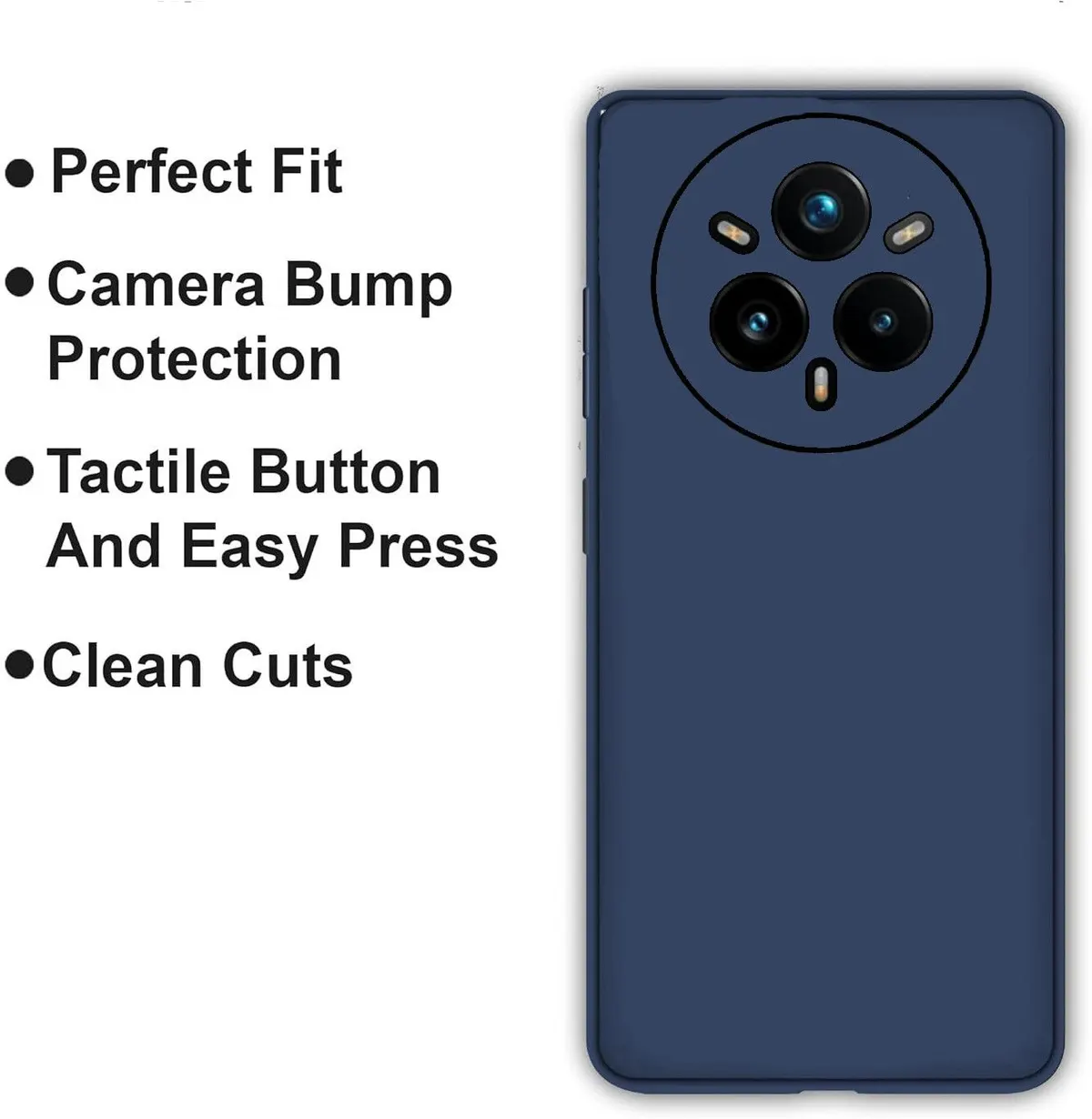 Micvir Back Cover for realme 14 Pro 5G (Blue, Dual Protection, Silicon, Pack of: 1) — image 3 of 4