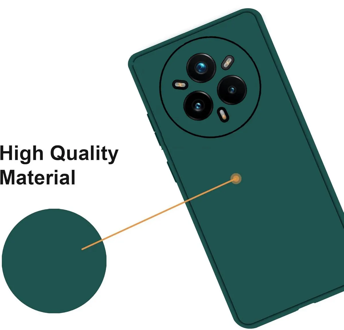 Micvir Back Cover for realme 14 Pro 5G (Green, Dual Protection, Silicon, Pack of: 1) — image 2 of 5