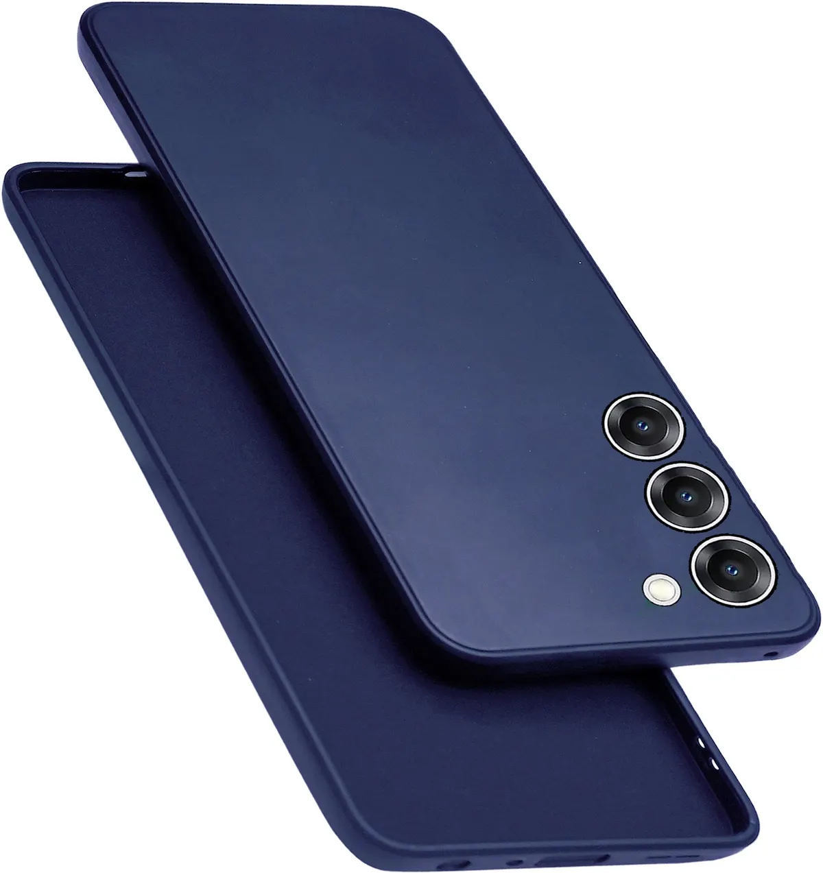 Micvir Back Cover for Realme 14x 5G (Blue, Dual Protection, Silicon, Pack of: 1)