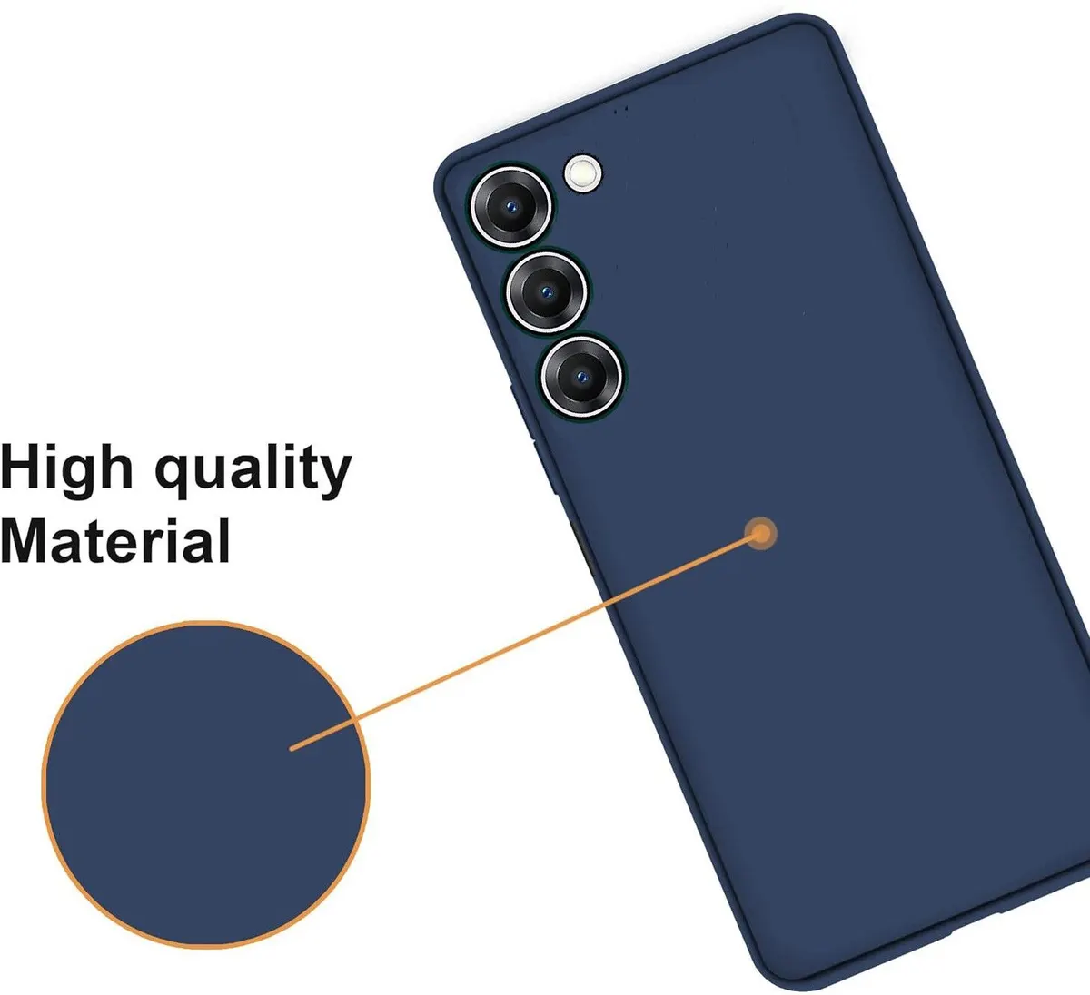 Micvir Back Cover for Realme 14x 5G (Blue, Dual Protection, Silicon, Pack of: 1) — image 3 of 5
