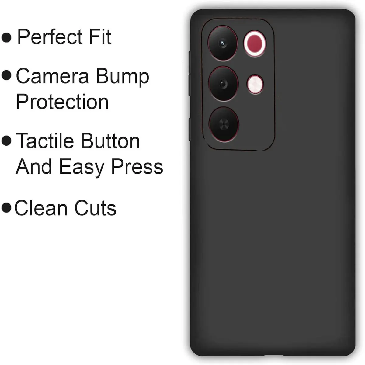 Xolia Back Cover for Realme 15x 5G (Black, Dual Protection, Silicon, Pack of: 1) — image 4 of 5
