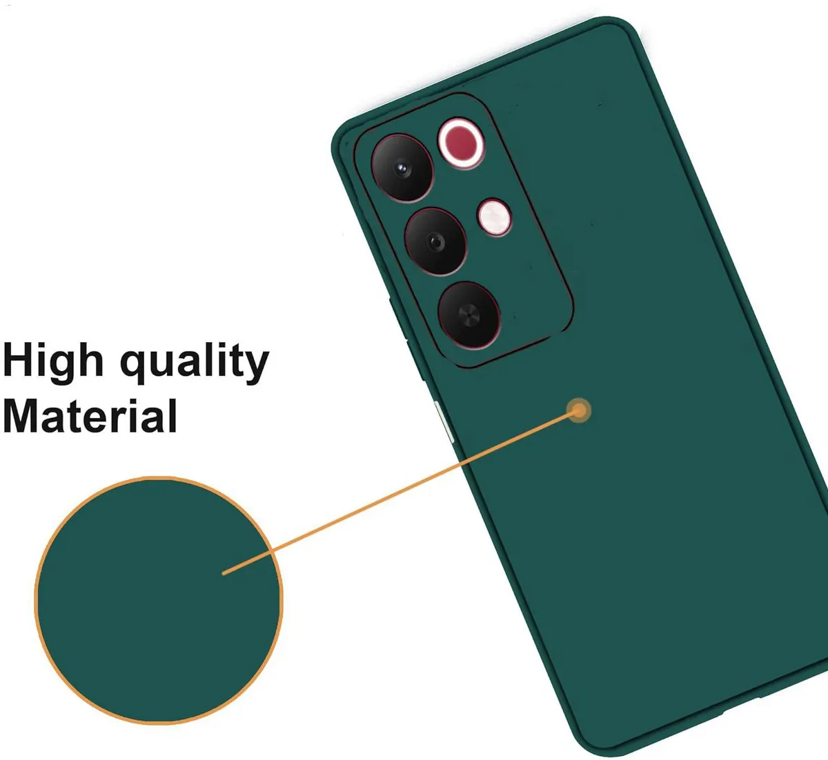 Xolia Back Cover for Realme 15x 5G (Green, Dual Protection, Silicon, Pack of: 1) — image 3 of 5
