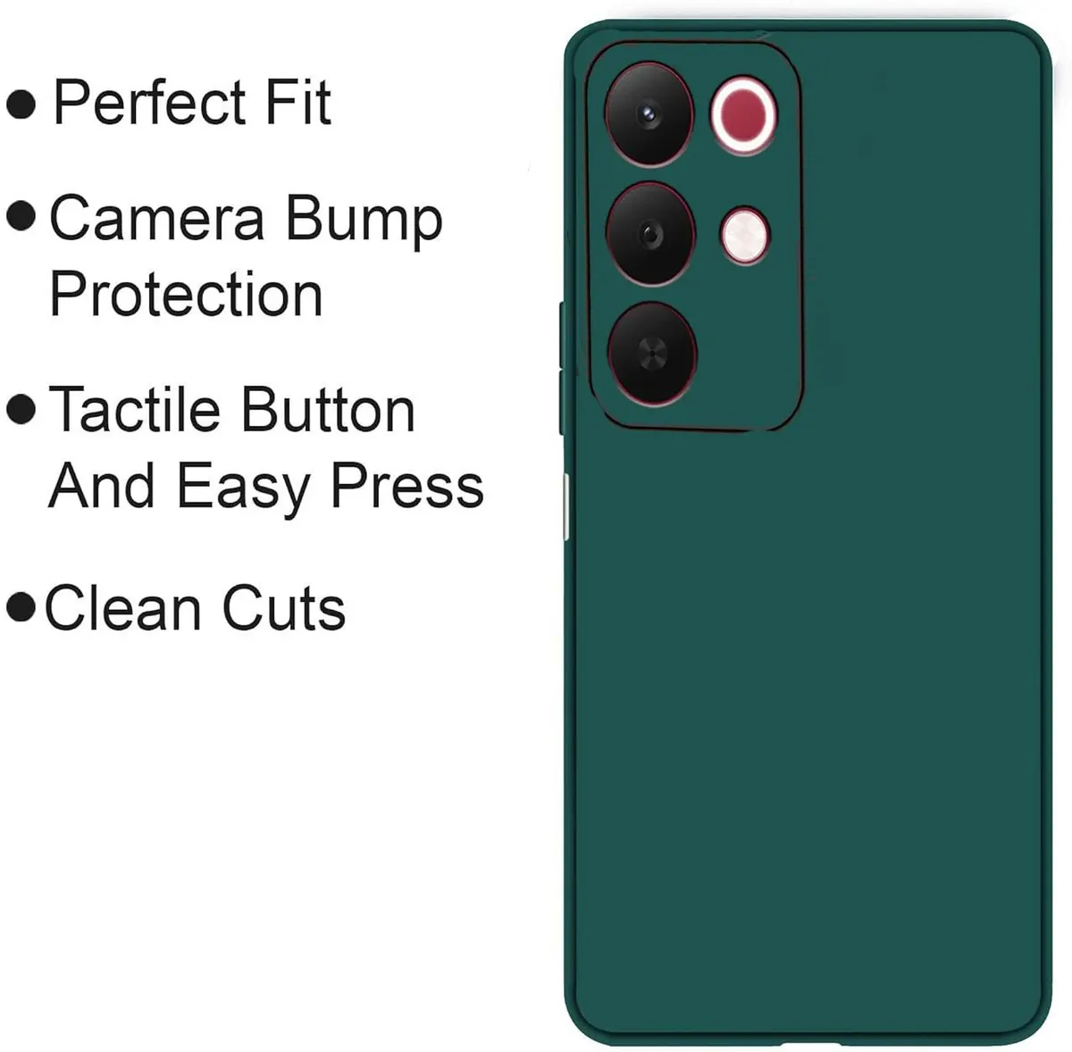 Xolia Back Cover for Realme 15x 5G (Green, Dual Protection, Silicon, Pack of: 1) — image 4 of 5