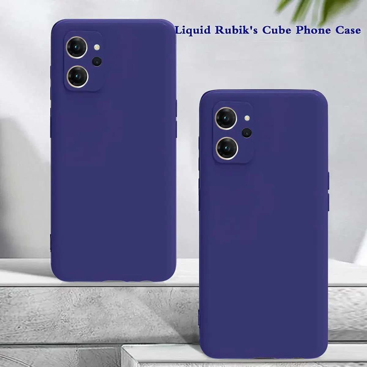 Micvir Back Cover for Oppo A96 (Blue, Dual Protection, Silicon, Pack of: 1) — image 3 of 5