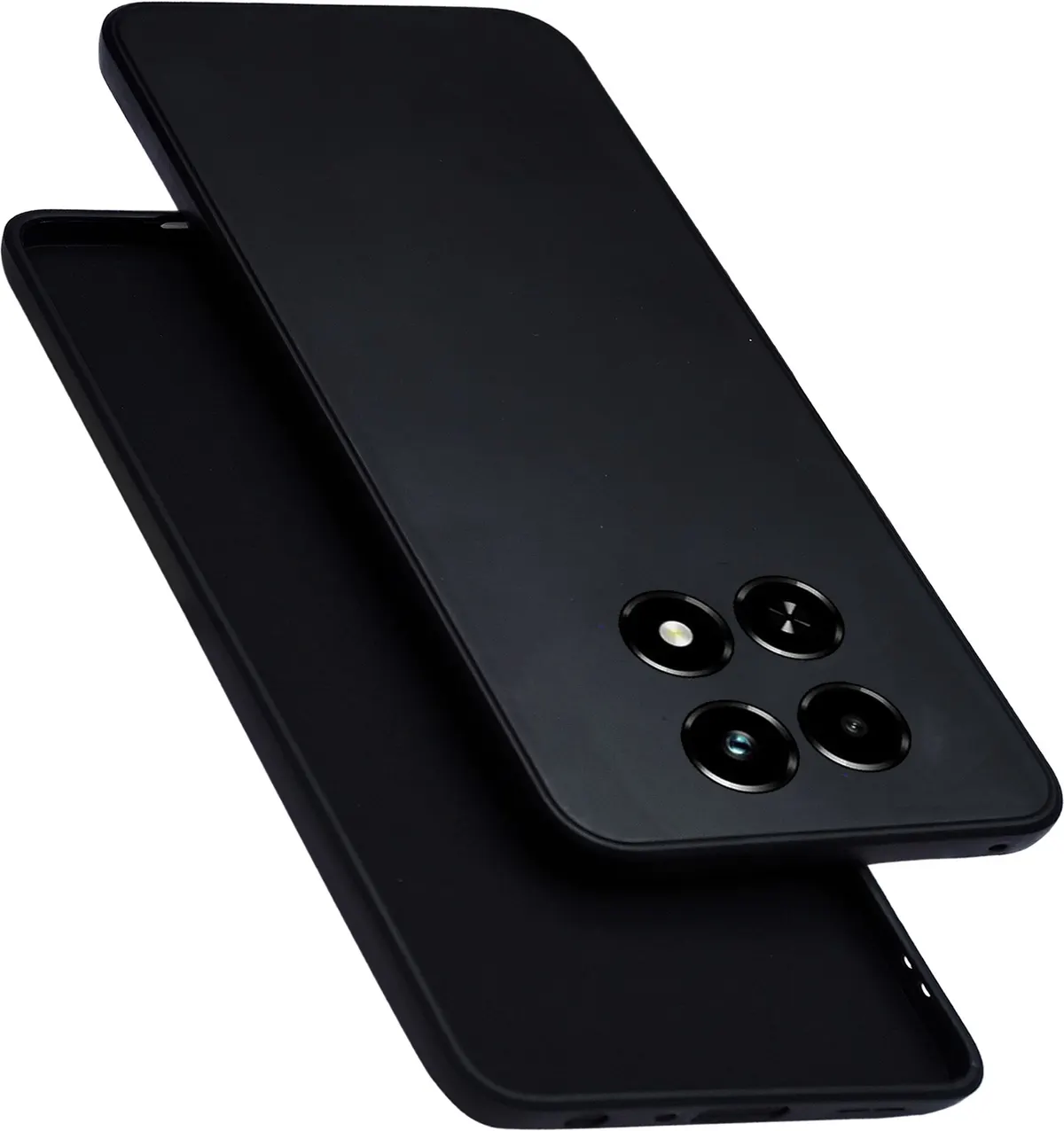 Micvir Back Cover for realme C63 5G (Black, Dual Protection, Silicon, Pack of: 1)