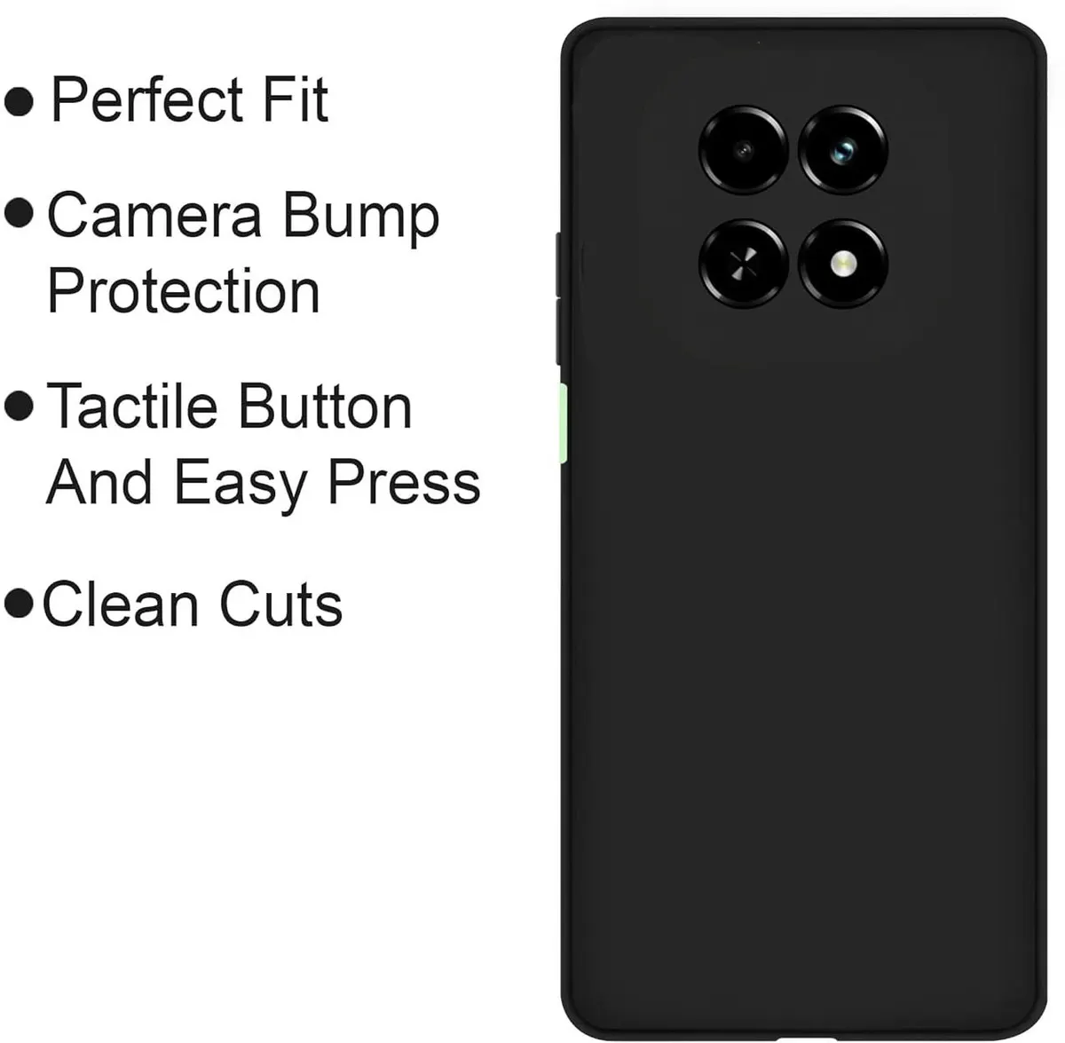 Micvir Back Cover for realme C63 5G (Black, Dual Protection, Silicon, Pack of: 1) — image 4 of 5