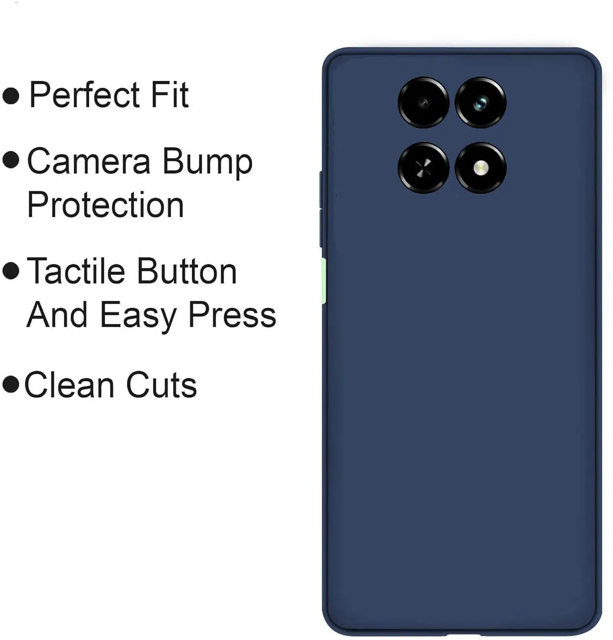 Micvir Back Cover for Realme C63 5G (Blue, Dual Protection, Silicon, Pack of: 1) — image 4 of 5