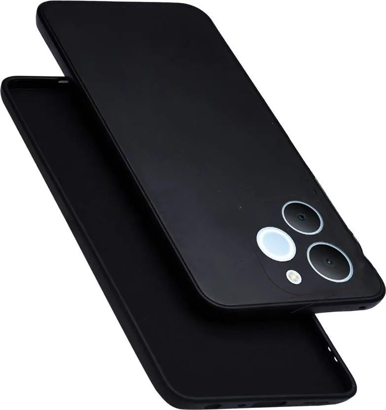 Micvir Back Cover for Realme C71 (Black, Dual Protection, Silicon, Pack of: 1)