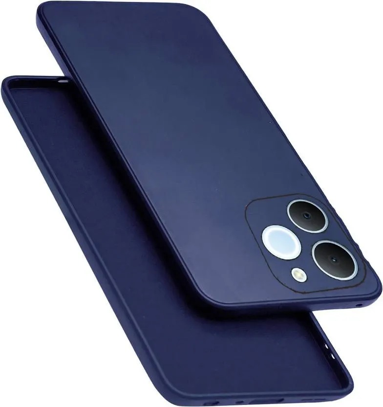 Micvir Back Cover for Realme C71 (Blue, Dual Protection, Silicon, Pack of: 1)