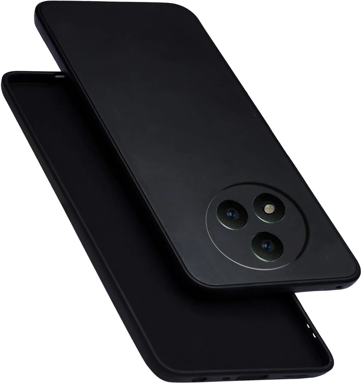 Micvir Back Cover for Realme Narzo 80 Pro 5G (Black, Dual Protection, Silicon, Pack of: 1)