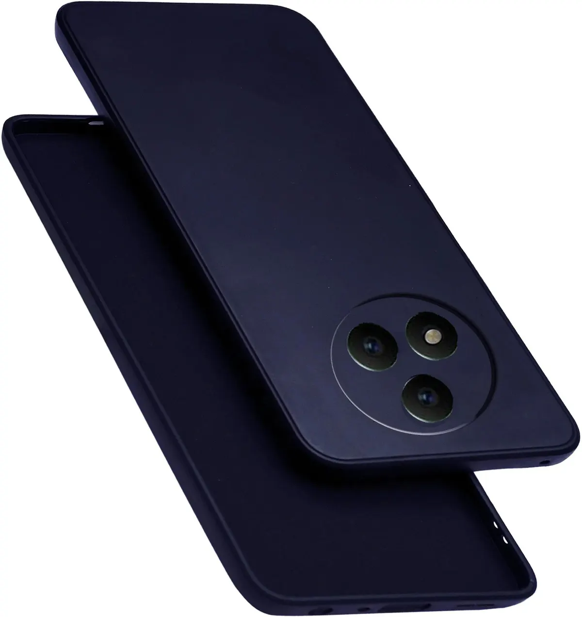 Micvir Back Cover for Realme Narzo 80 Pro 5G (Blue, Dual Protection, Silicon, Pack of: 1)