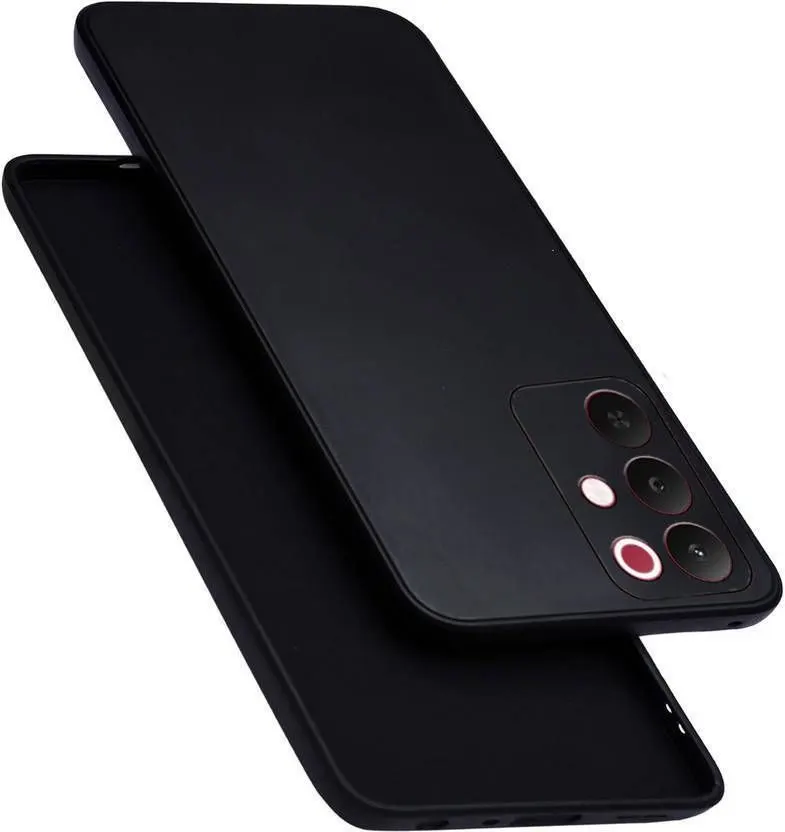 Xolia Back Cover for Realme Narzo 90x 5G (Black, Dual Protection, Silicon, Pack of: 1)