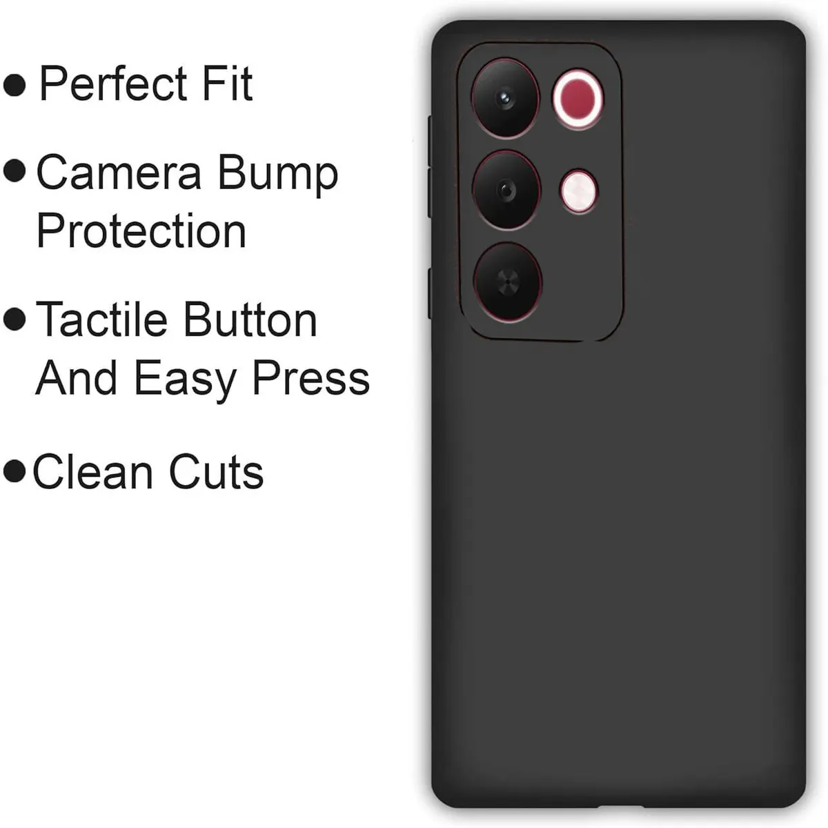 Xolia Back Cover for Realme Narzo 90x 5G (Black, Dual Protection, Silicon, Pack of: 1) — image 4 of 5