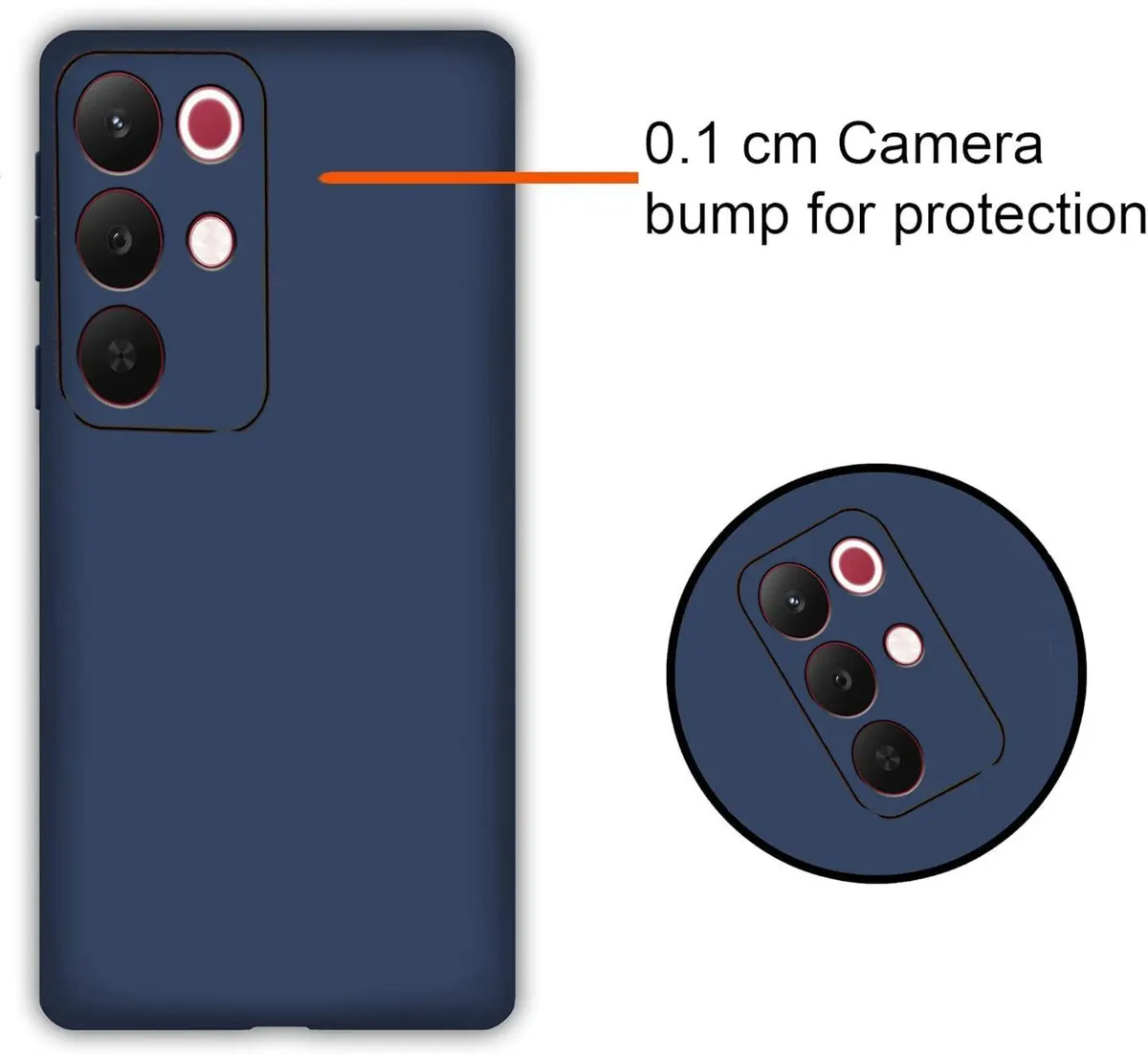 Xolia Back Cover for Realme Narzo 90x 5G (Blue, Dual Protection, Silicon, Pack of: 1) — image 2 of 5