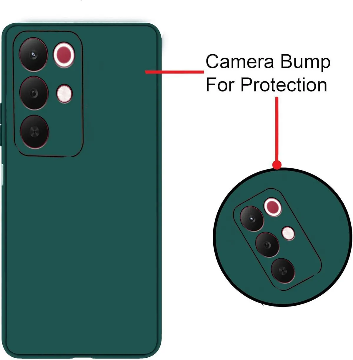 Xolia Back Cover for Realme Narzo 90x 5G (Green, Dual Protection, Silicon, Pack of: 1) — image 2 of 5