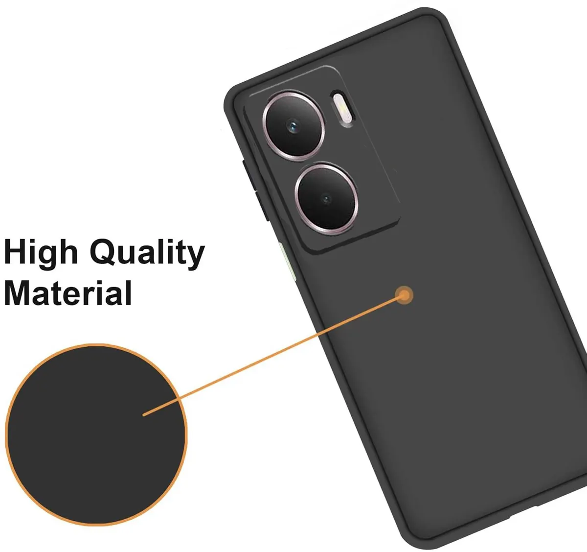 Micvir Back Cover for realme P3 5G (Black, Dual Protection, Silicon, Pack of: 1) — image 2 of 5