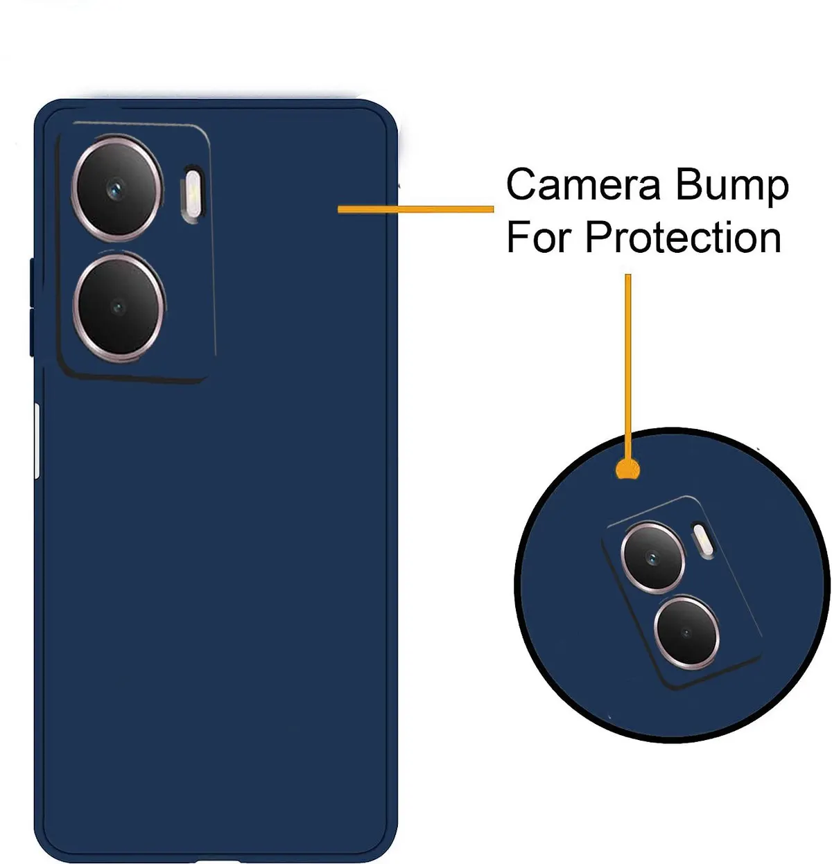 Micvir Back Cover for realme P3 5G (Blue, Dual Protection, Silicon, Pack of: 1) — image 3 of 5