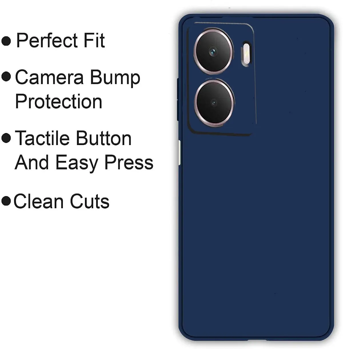 Micvir Back Cover for realme P3 5G (Blue, Dual Protection, Silicon, Pack of: 1) — image 4 of 5