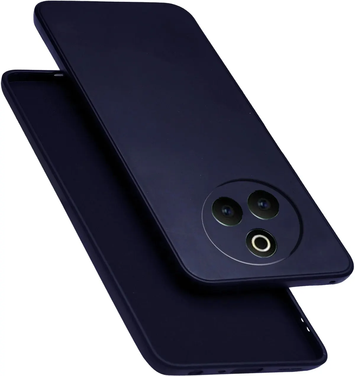 Micvir Back Cover for Realme P3 Pro 5G (Blue, Dual Protection, Silicon, Pack of: 1)