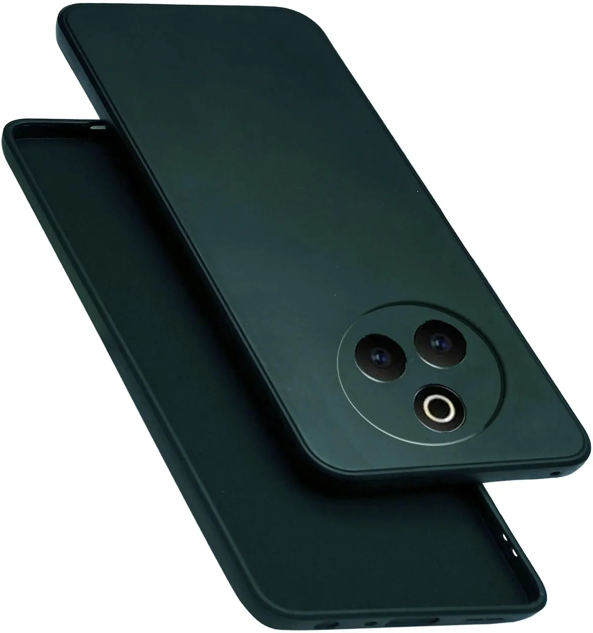 Micvir Back Cover for Realme P3 Pro 5G (Green, Dual Protection, Silicon, Pack of: 1)