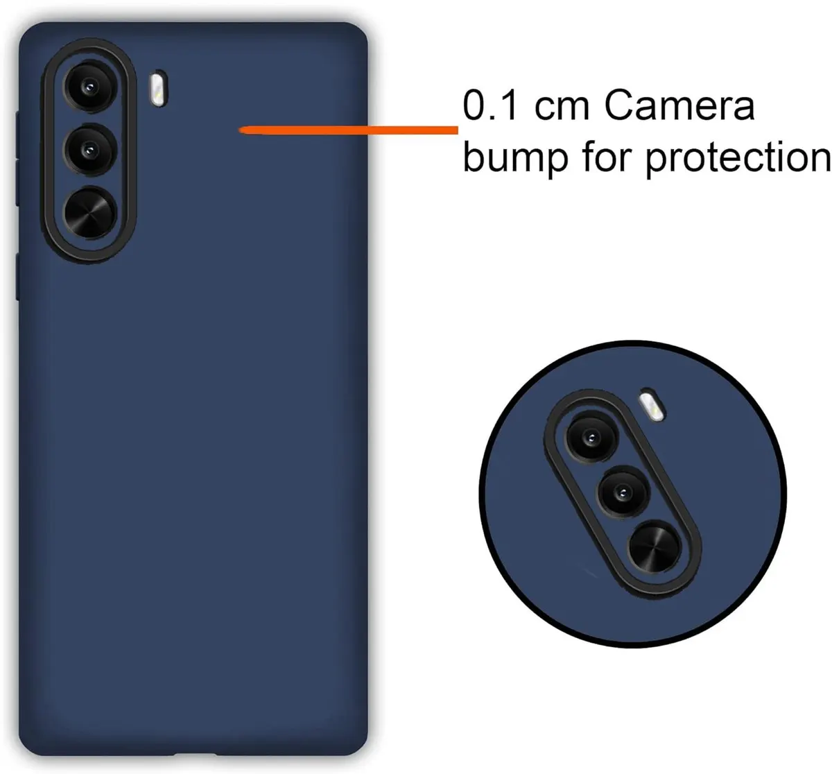 Xolia Back Cover for Realme P4x 5G (Blue, Dual Protection, Silicon, Pack of: 1) — image 2 of 5