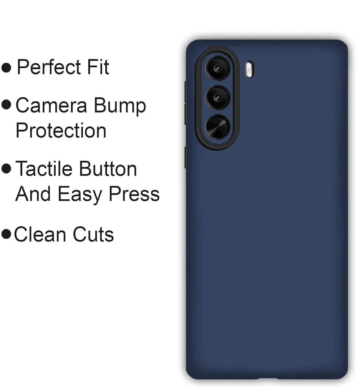 Xolia Back Cover for Realme P4x 5G (Blue, Dual Protection, Silicon, Pack of: 1) — image 4 of 5