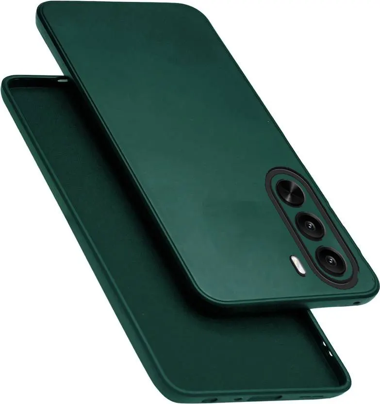 Xolia Back Cover for Realme P4x 5G (Green, Dual Protection, Silicon, Pack of: 1)