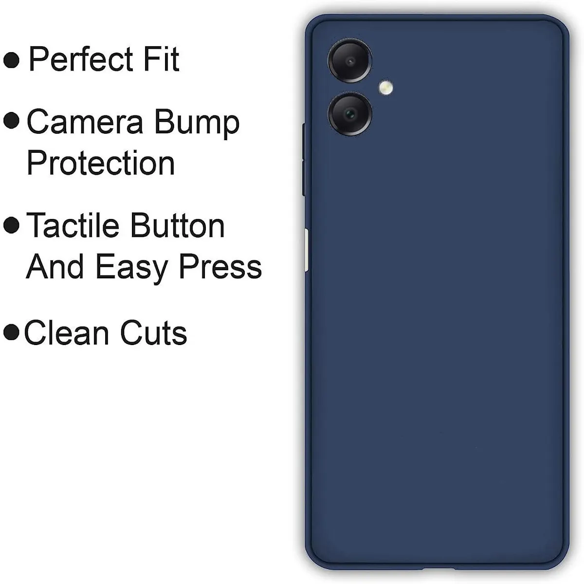 Micvir Back Cover for Samsung Galaxy A05 (Blue, Dual Protection, Silicon, Pack of: 1) — image 4 of 5