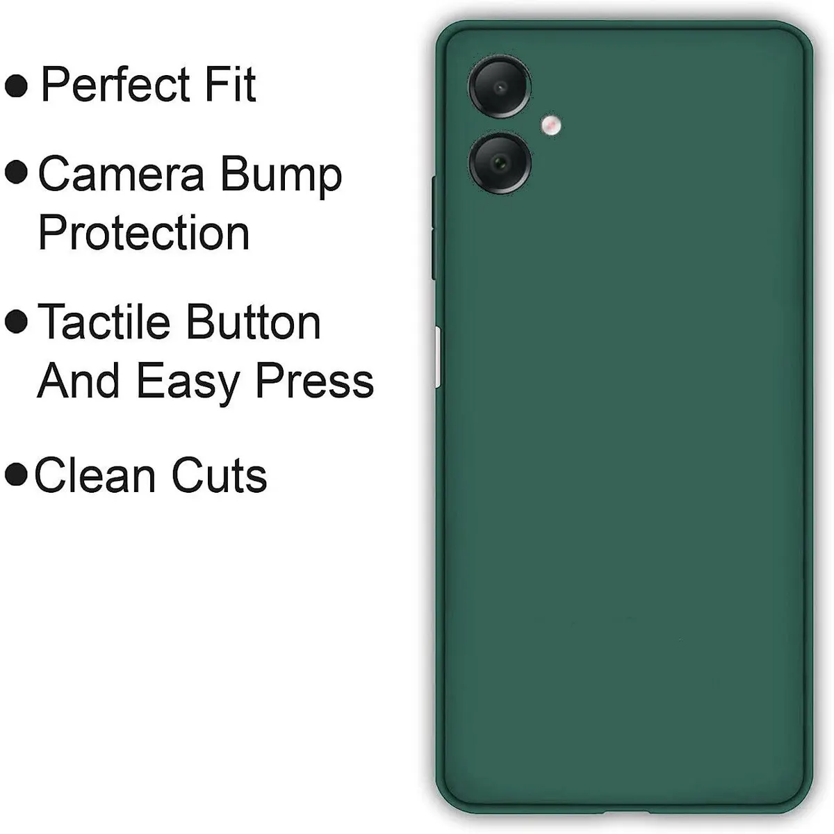 Micvir Back Cover for Samsung Galaxy A05 (Green, Dual Protection, Silicon, Pack of: 1) — image 4 of 5