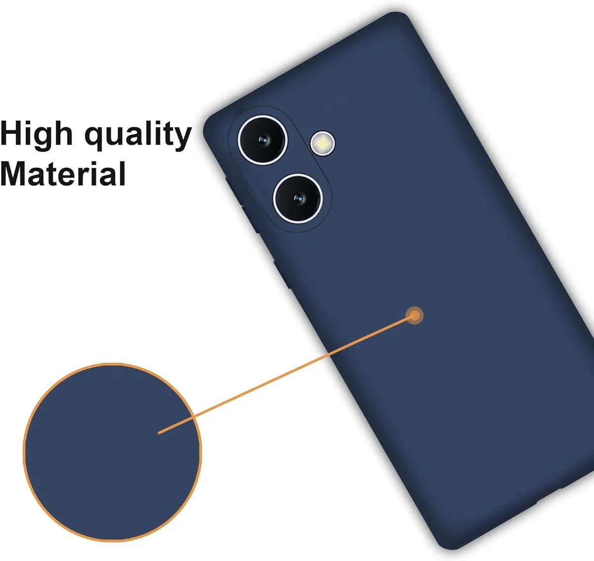 Xolia Back Cover for SAMSUNG Galaxy A07 5G (Blue, Dual Protection, Silicon, Pack of: 1) — image 3 of 5