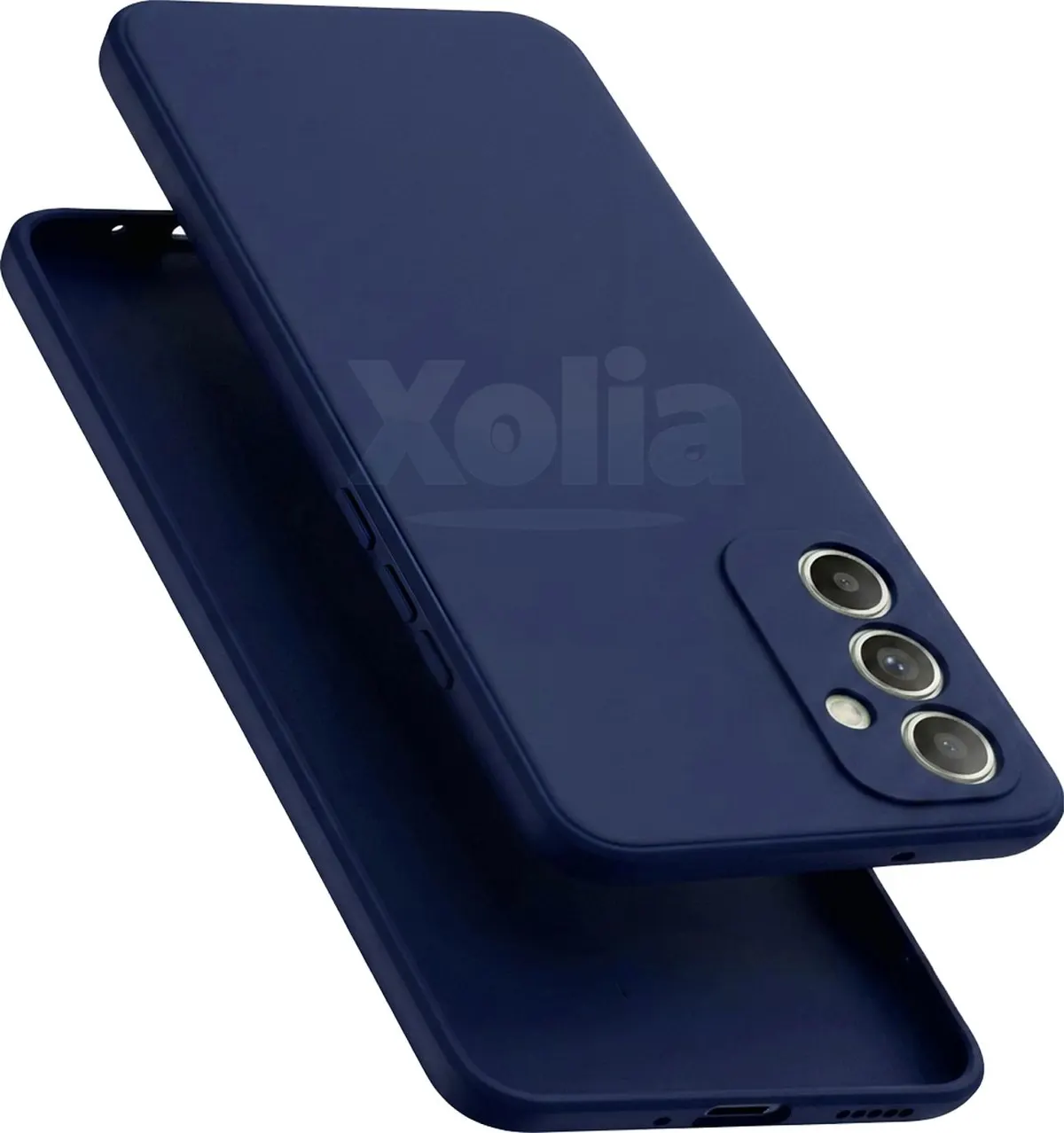 Micvir Back Cover for Samsung Galaxy A14 5G (Blue, Dual Protection, Silicon, Pack of: 1)