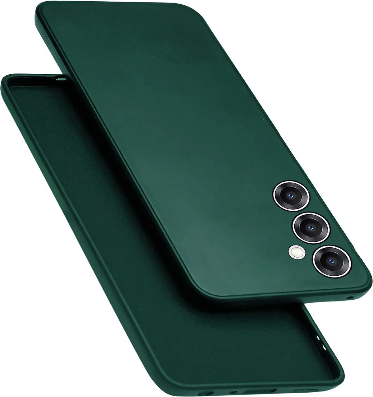 Micvir Back Cover for Samsung Galaxy A16 5G (Green, Dual Protection, Silicon, Pack of: 1)