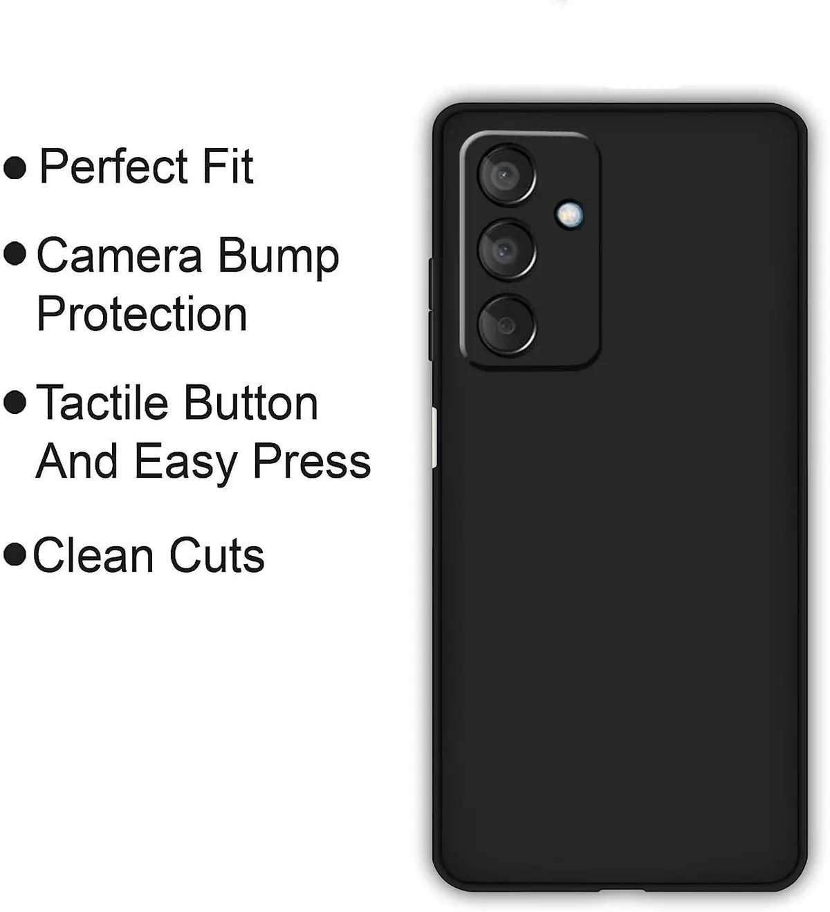 Micvir Back Cover for Samsung Galaxy A17 5G (Black, Dual Protection, Silicon, Pack of: 1) — image 4 of 5