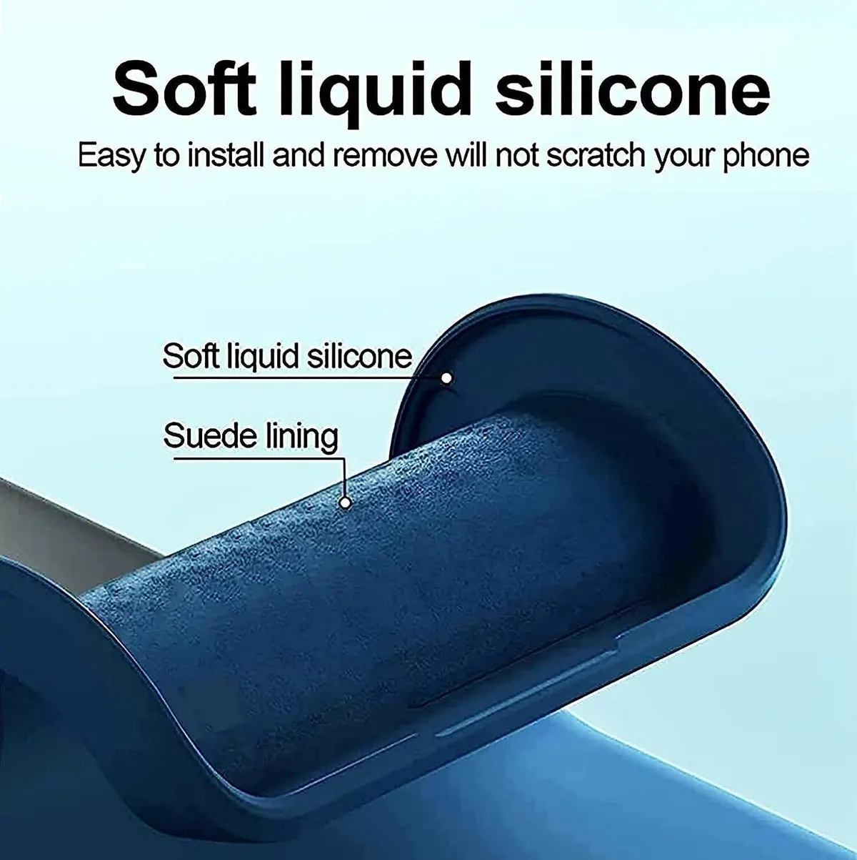 Micvir Back Cover for Samsung Galaxy A17 5G (Blue, Dual Protection, Silicon, Pack of: 1) — image 5 of 5