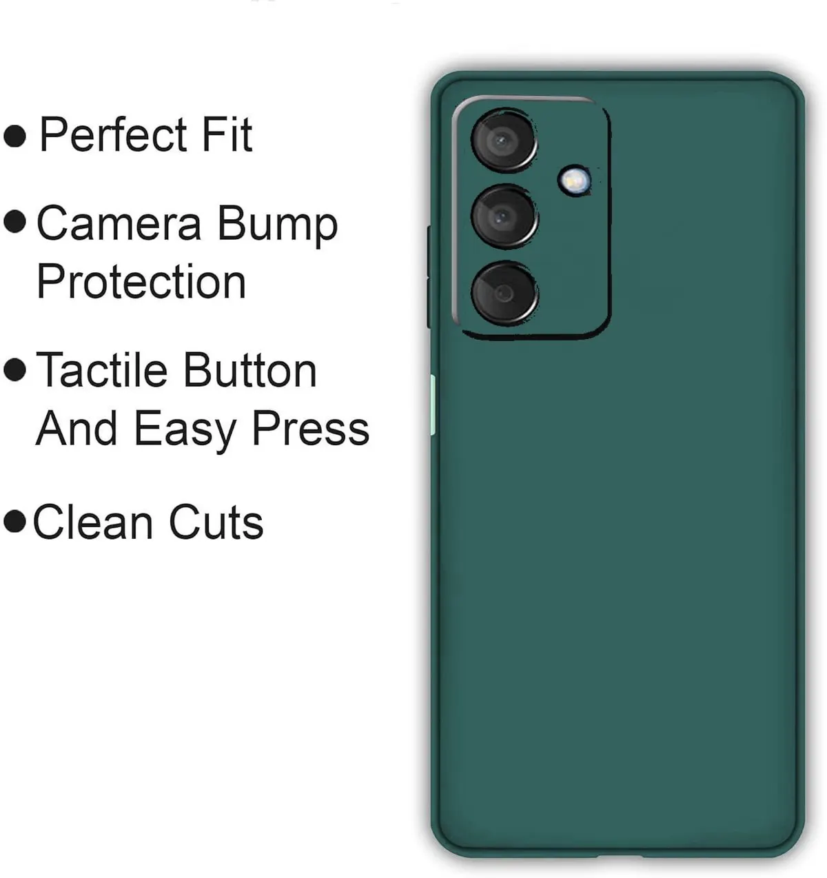 Micvir Back Cover for Samsung Galaxy A17 5G (Green, Dual Protection, Silicon, Pack of: 1) — image 4 of 5