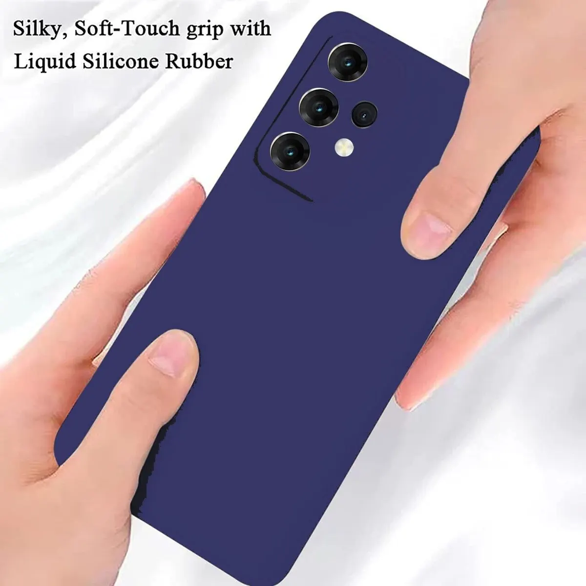 Micvir Back Cover for Samsung Galaxy A23 5G (Blue, Dual Protection, Silicon, Pack of: 1) — image 3 of 5