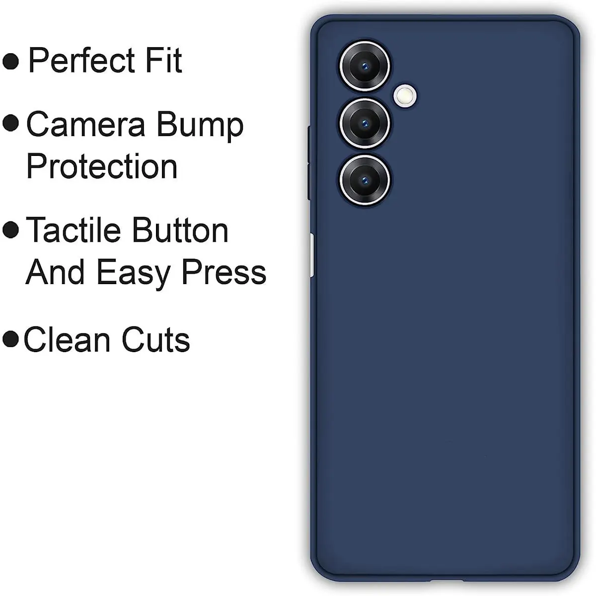 Micvir Back Cover for Samsung Galaxy A25 5G (Blue, Dual Protection, Silicon, Pack of: 1) — image 4 of 5