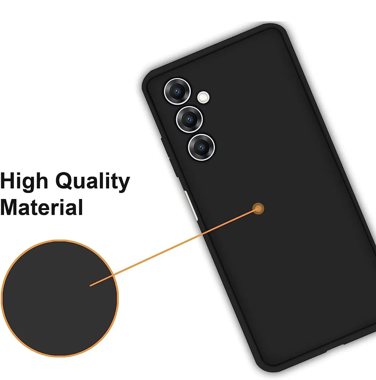 Micvir Back Cover for Samsung Galaxy A26 5G (Black, Dual Protection, Silicon, Pack of: 1) — image 2 of 5