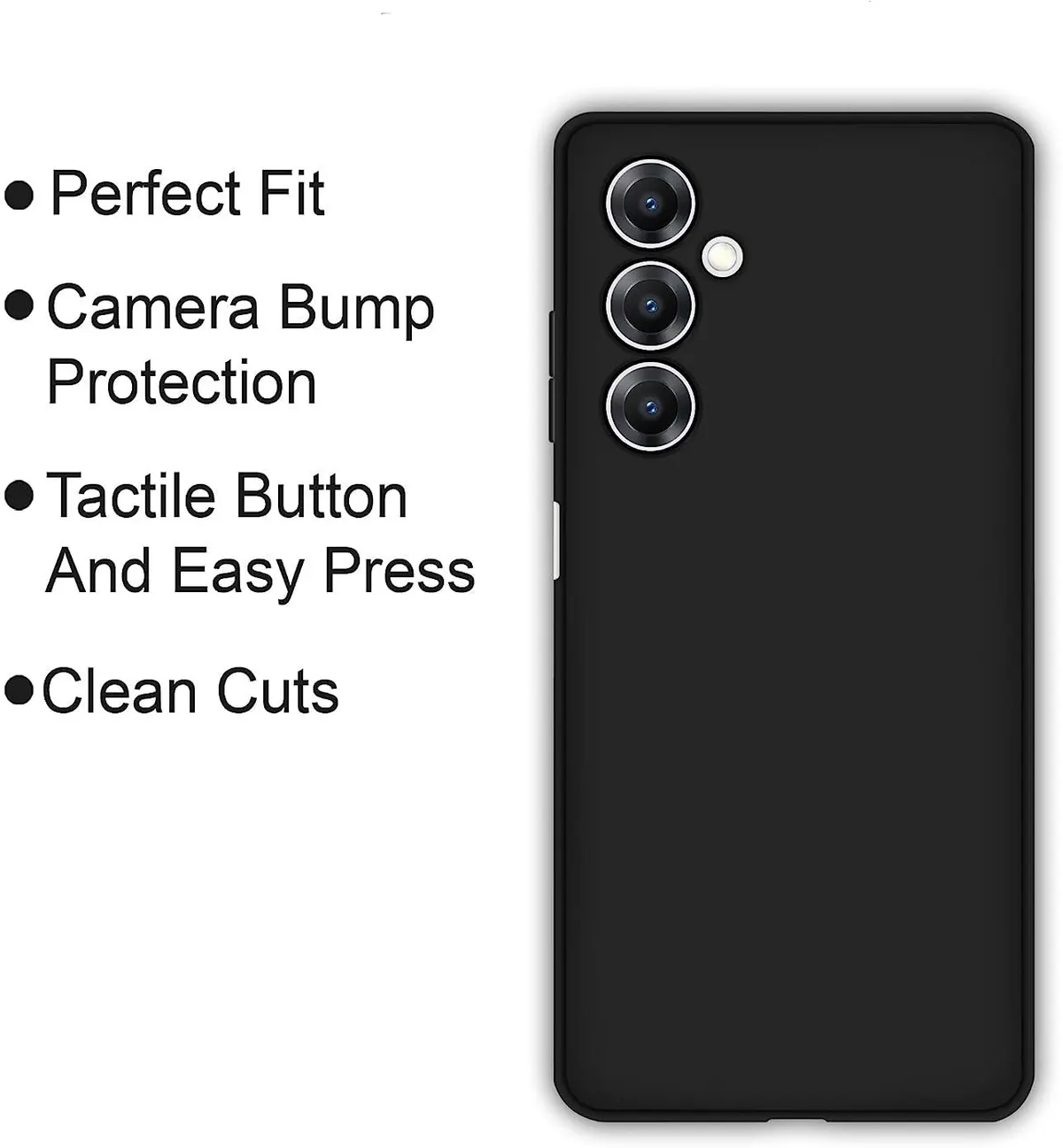 Micvir Back Cover for Samsung Galaxy A26 5G (Black, Dual Protection, Silicon, Pack of: 1) — image 4 of 5