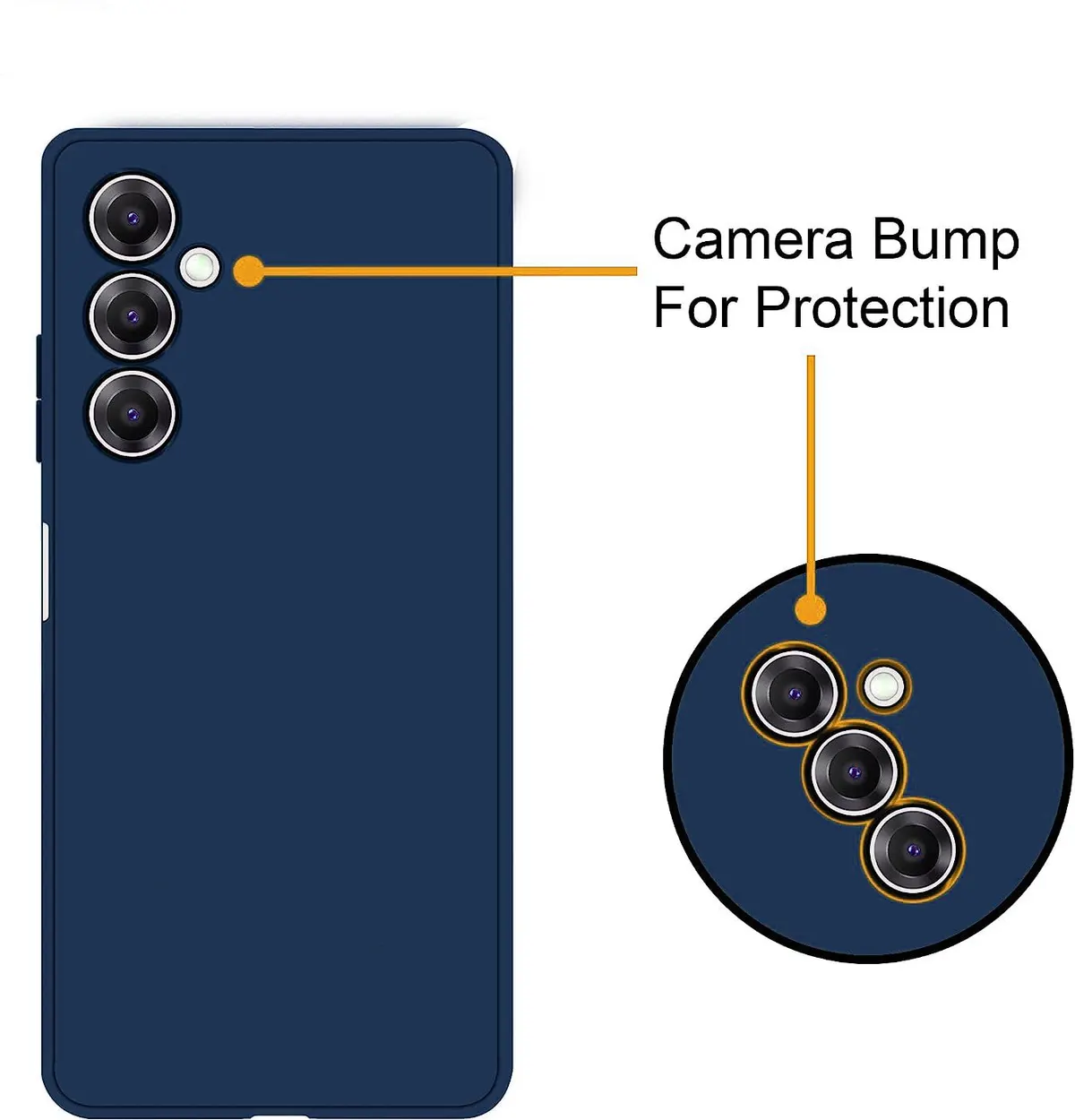 Micvir Back Cover for Samsung Galaxy A26 5G (Blue, Dual Protection, Silicon, Pack of: 1) — image 2 of 5
