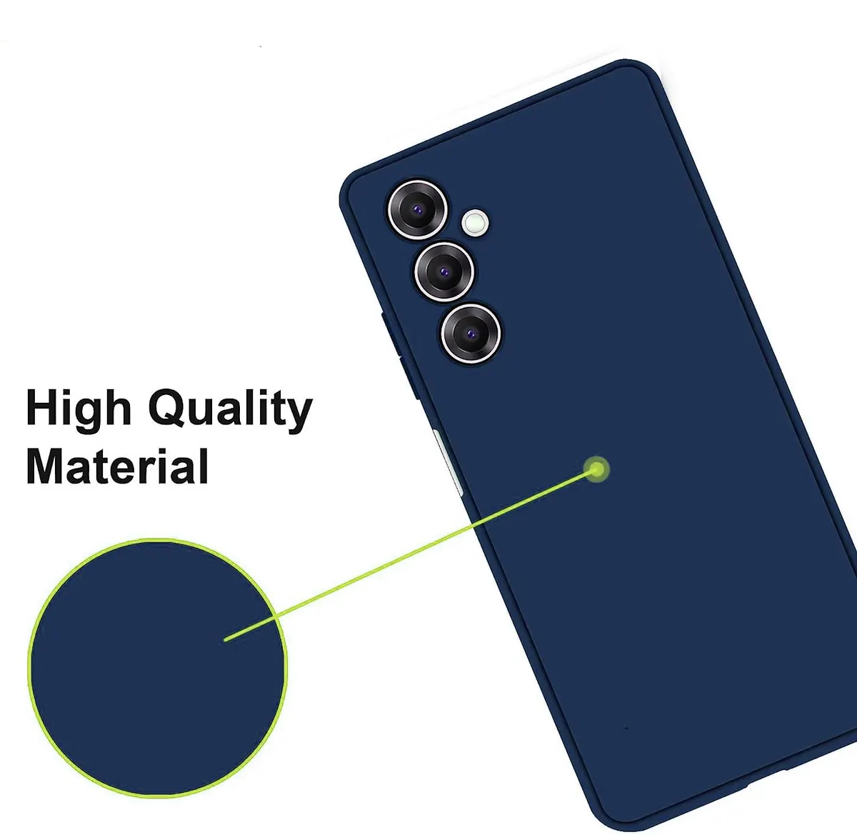 Micvir Back Cover for Samsung Galaxy A26 5G (Blue, Dual Protection, Silicon, Pack of: 1) — image 3 of 5